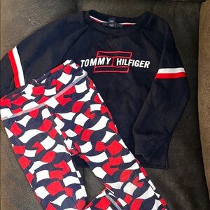 Tommy Hilfiger Kids' Navy Sweatshirt and Leggings Set
